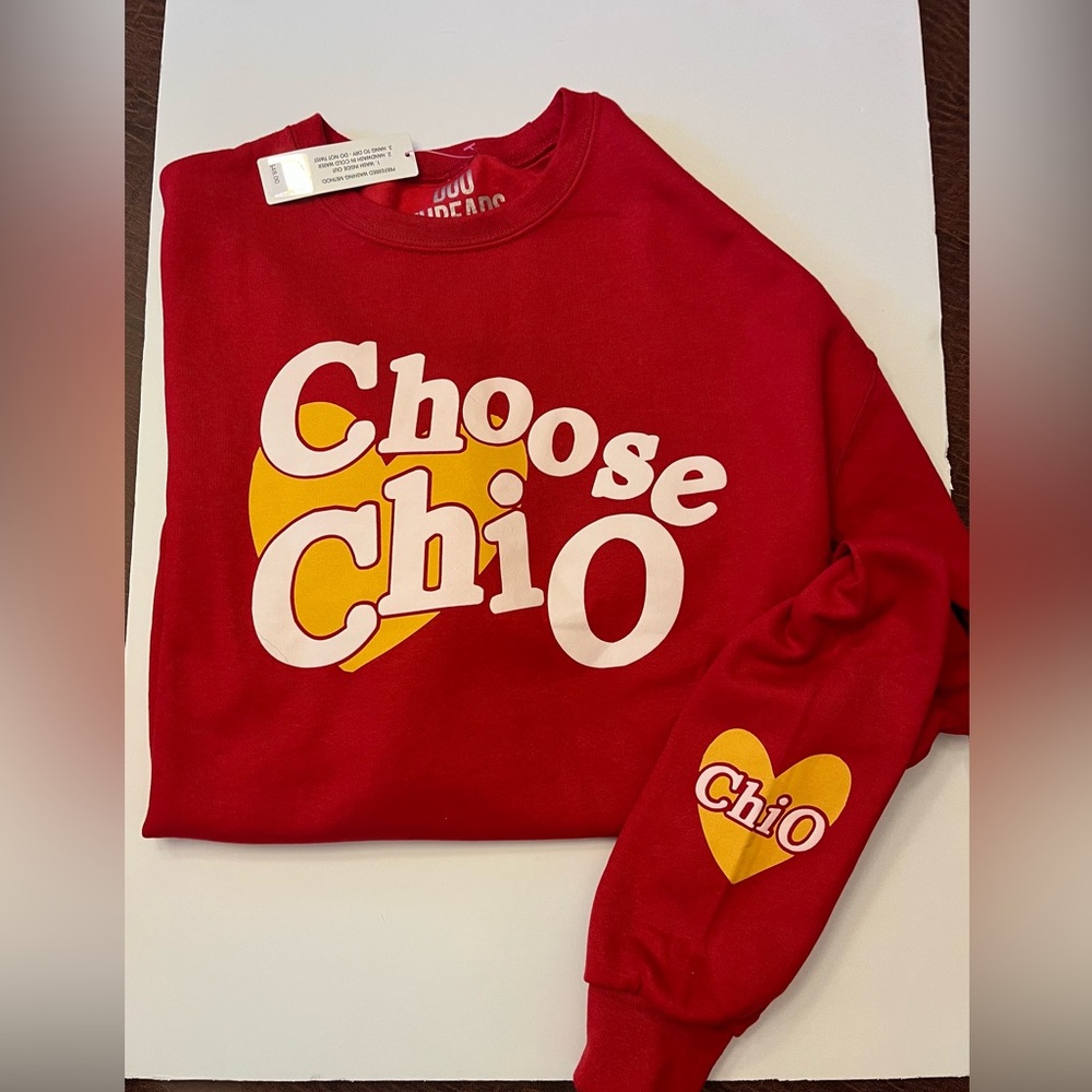 NWT Chi Omega Crewneck sweatshirt multiple sizes